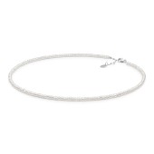 Colier perle naturale albe 3 mm si argint DiAmanti FBW435-CS-G